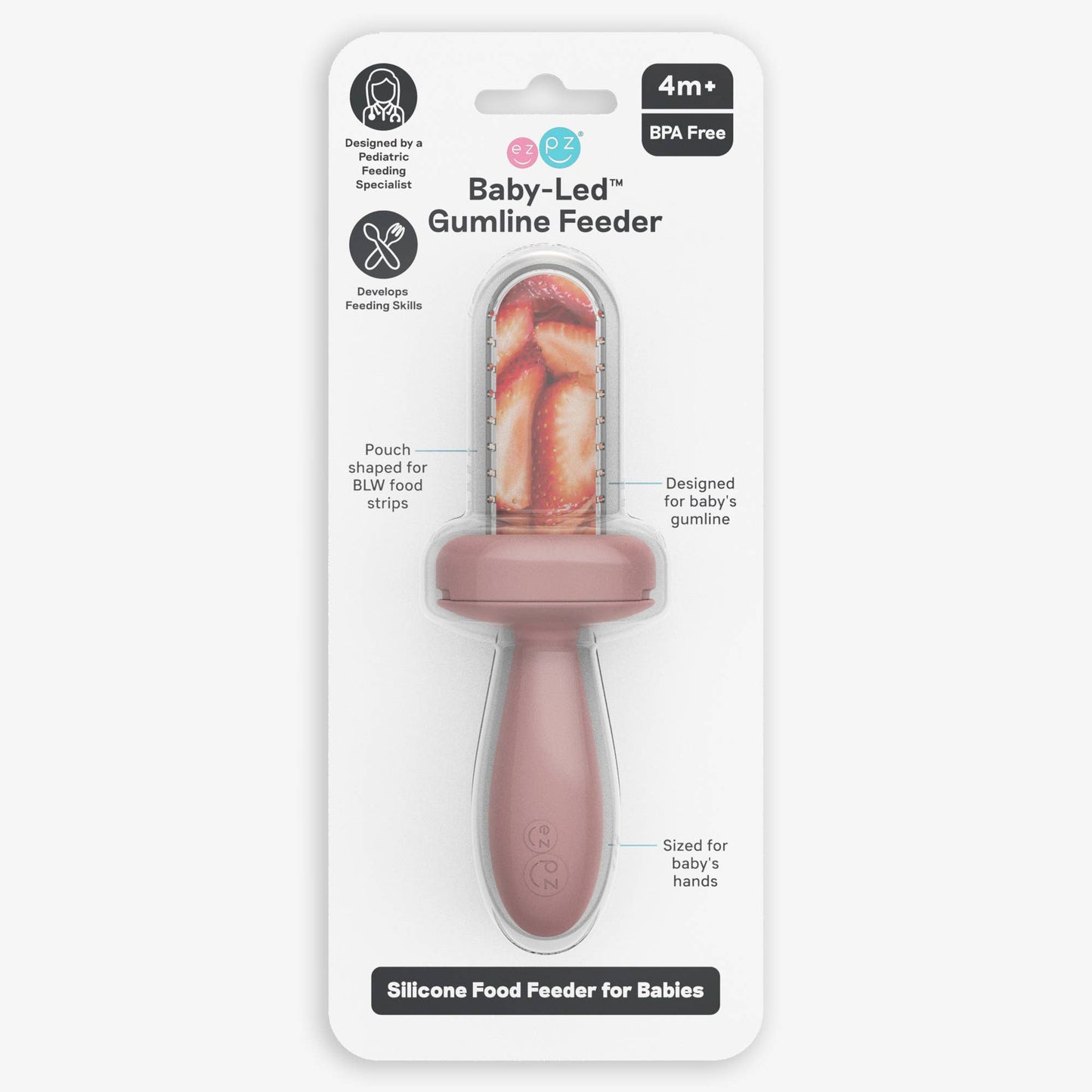 ezpz - Baby-Led™ Gumline Feeder (Baby 3+ months): Indigo