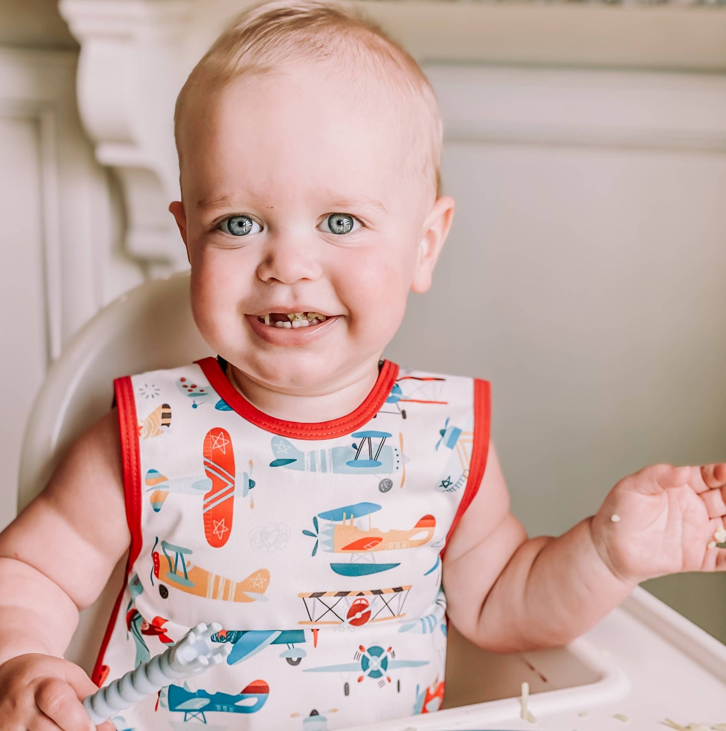 BapronBaby - Retro Airplanes Bapron: Toddler (6m-3T)