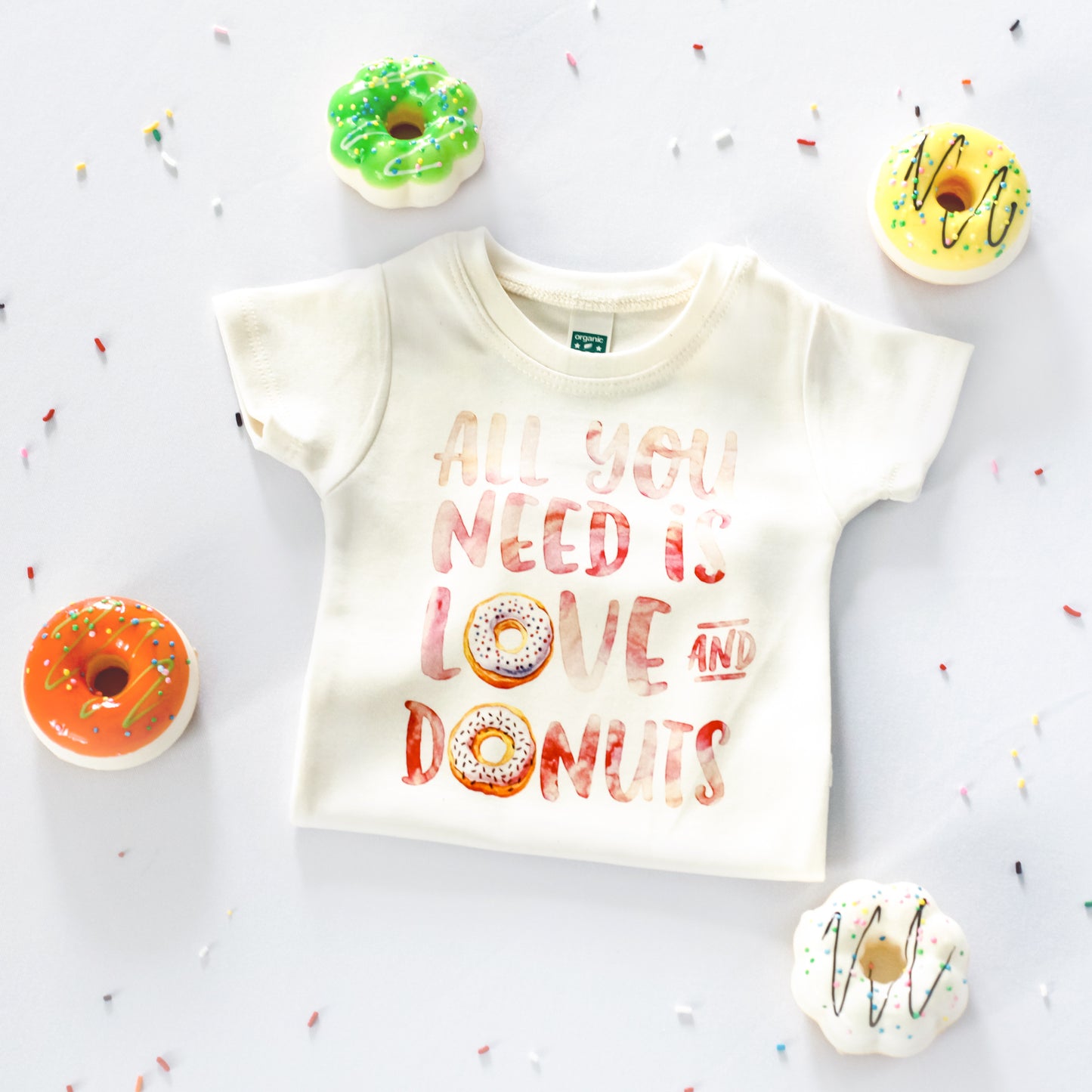 Morado Designs - Love and Donuts Bodysuit and Tee