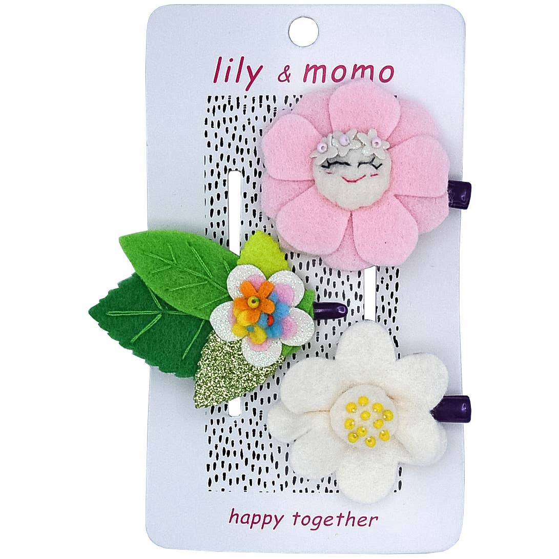 Lily and Momo - Spring Flower Fun Hair Clips