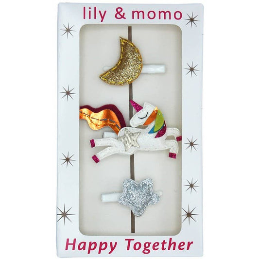 Lily and Momo - Unicorn Dream Trio Hair Clips