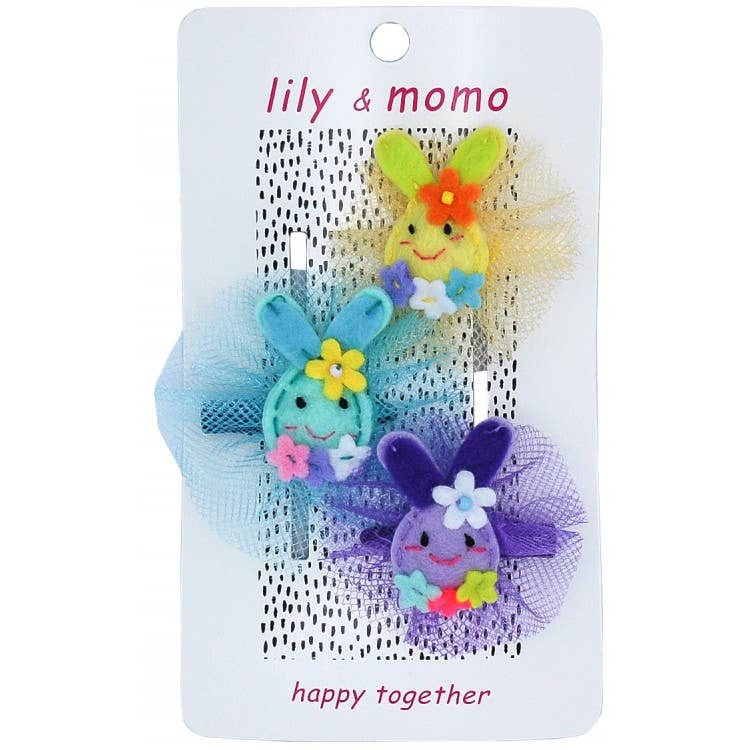 Lily and Momo - Cotton Tail Trio Hair Clips