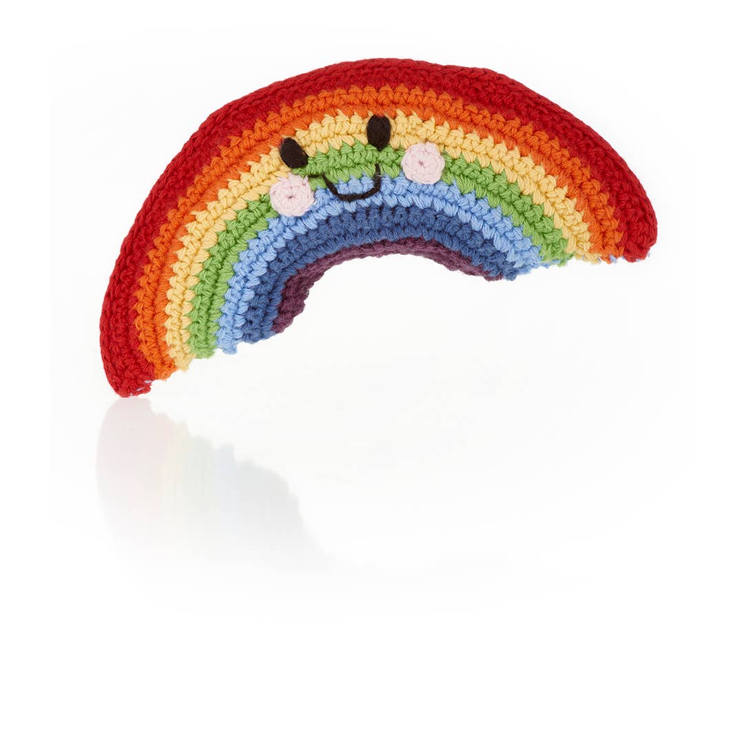 Pebble - Friendly Rainbow Rattle