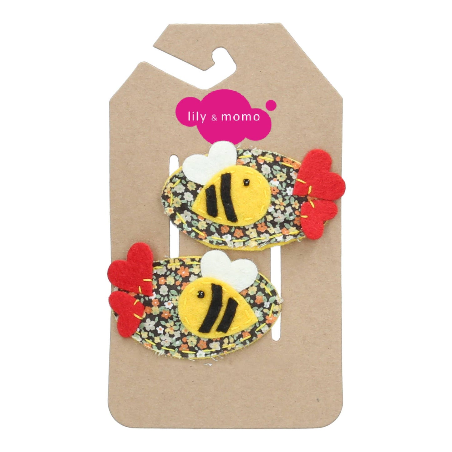 Lily and Momo - Honey Bee Hair Clips