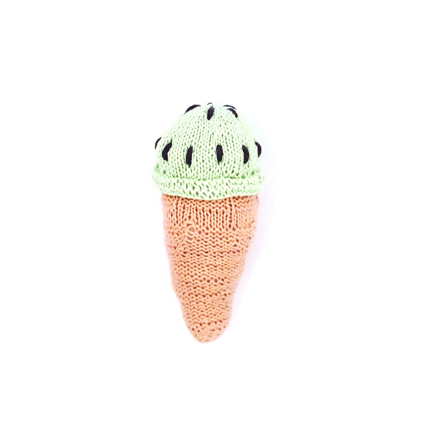 Pebble - Ice Cream Cone Rattle - Pistachio