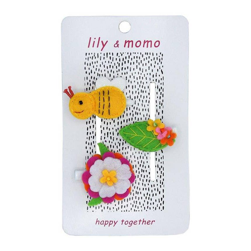 Lily and Momo - Buzzing Bee Hair Clips