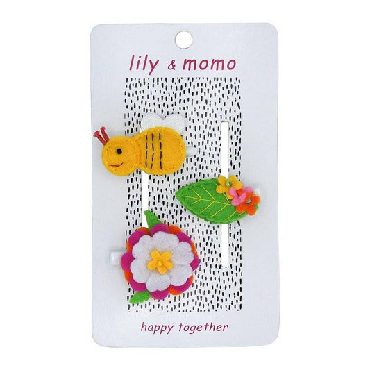 Lily and Momo - Buzzing Bee Hair Clips