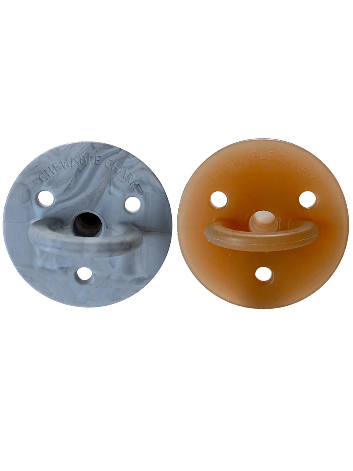 Chewable Charm - 2 Pack Pacifier | Howlite + Natural 3-12+ Months