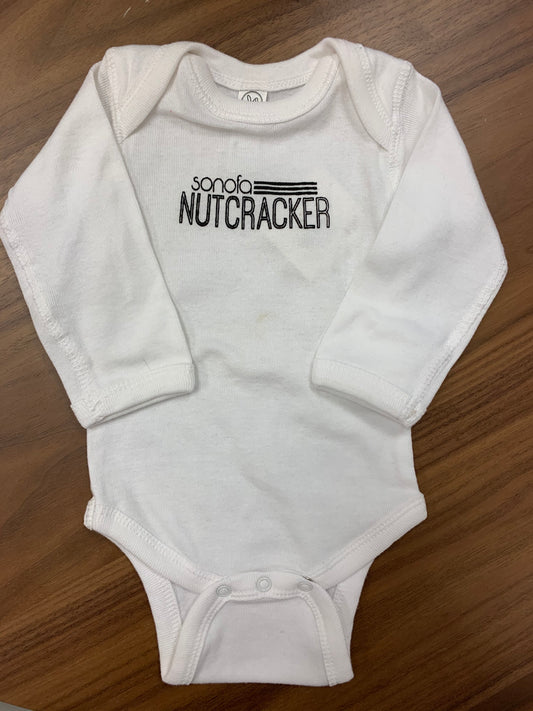 Hen House Sonofa Nutcracker white onesie