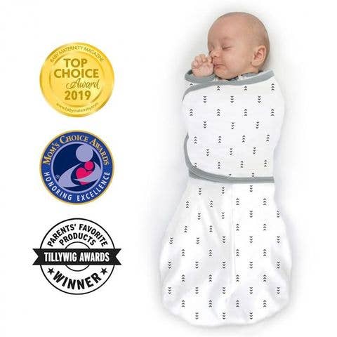 SwaddleDesigns - Omni Swaddle Sack with Wrap and Arms Up Sleeves, Tiny Arrows