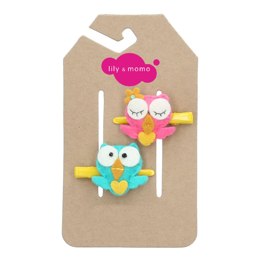 Lily and Momo - Ollie Owl Hair Clips