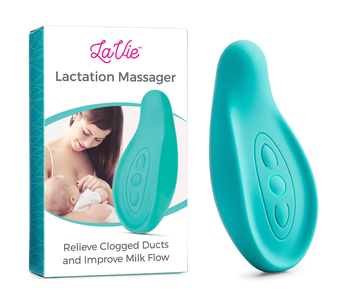 La Vie Lactation Massager: Teal