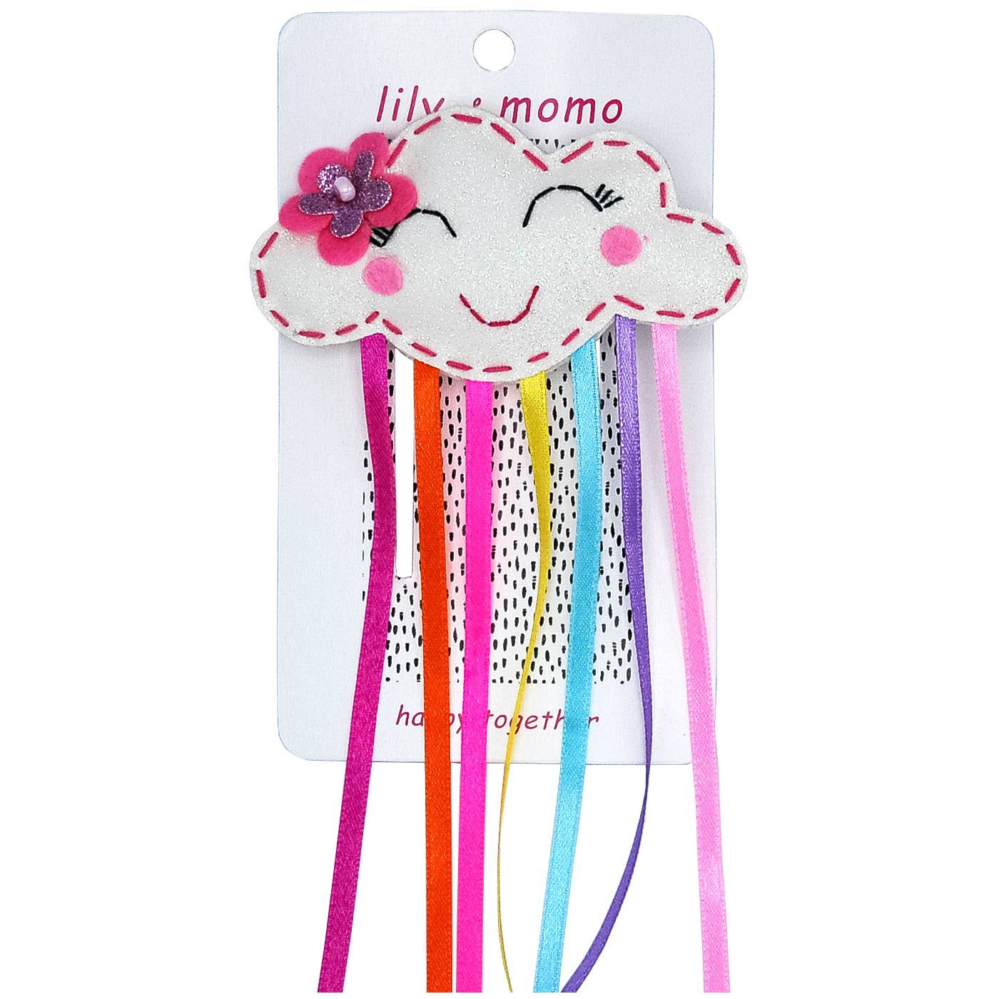 Lily and Momo - Big Rainbow Cloud Hair Clip