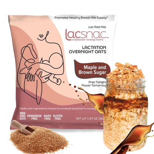 Lacsnac™ Breastfeeding Supplements - Maple and Brown Sugar Lactation Overnight Oats