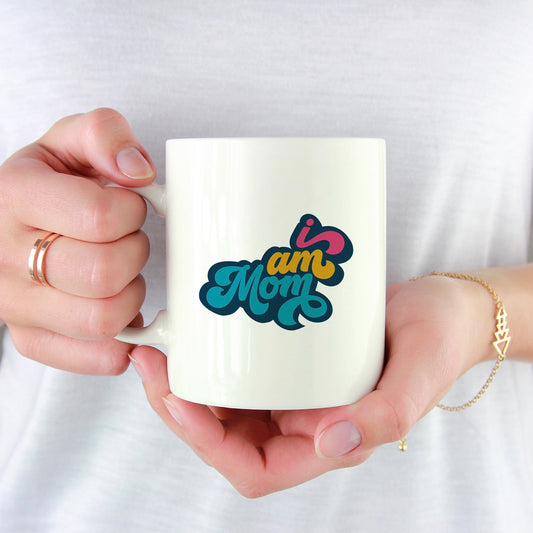 Groovy "i am mom" Coffee Mug